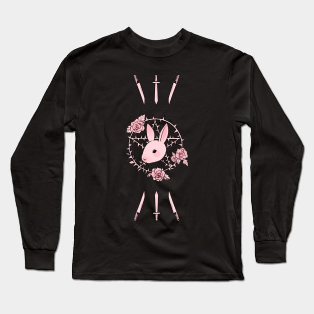 knife bunny Long Sleeve T-Shirt by deel0909